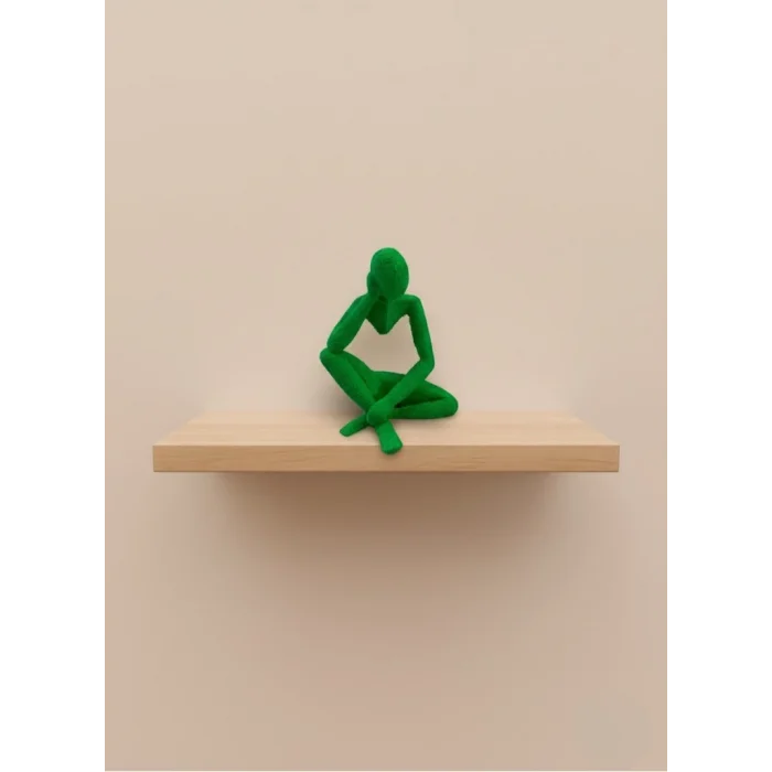 BUĞZ Minimal İnsan Figürü Biblo Yeşil Ev ve Ofis Dekoru