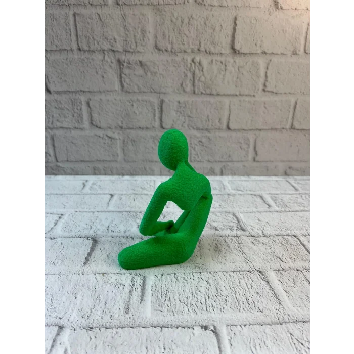 BUĞZ Minimal İnsan Figürü Biblo Yeşil Ev ve Ofis Dekoru