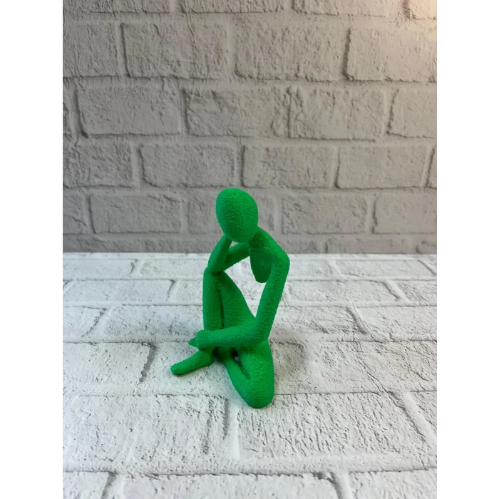 BUĞZ Minimal İnsan Figürü Biblo Yeşil Ev ve Ofis Dekoru - Lisinya