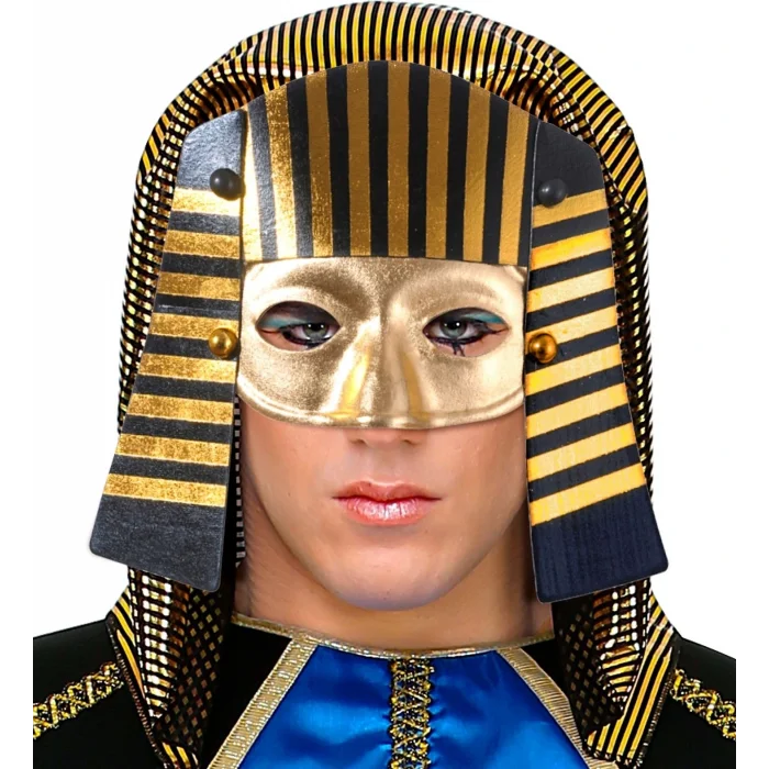 BUĞZ Mısırlı Maskesi Lastik Atlı Firavun Maskesi 21x23 cm