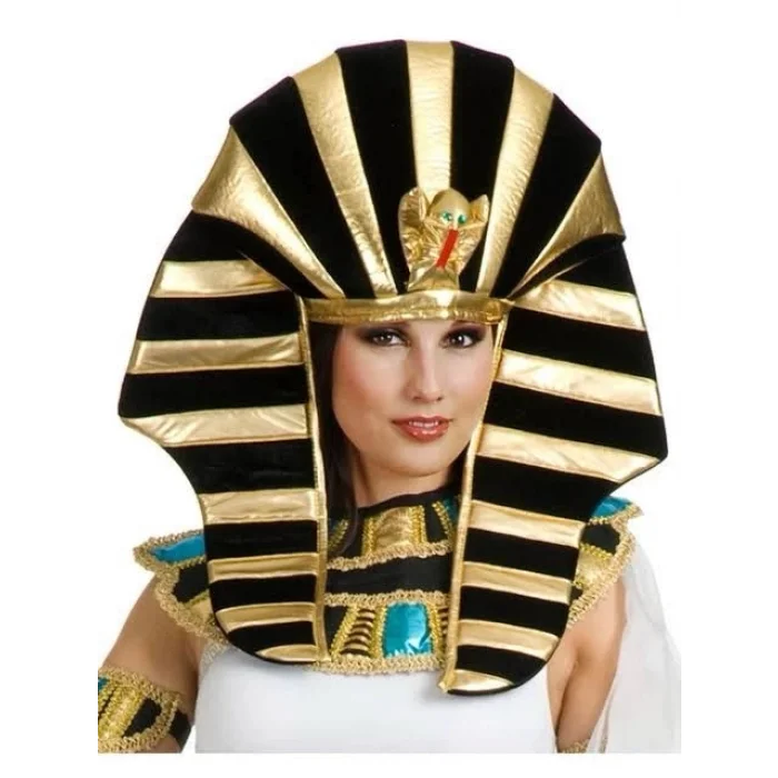  Mısırlı Tutankamon Şapkası Kobra Yılan Figürlü