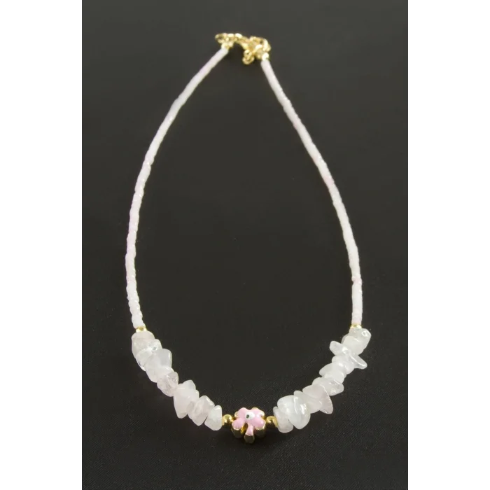 BUĞZ Miyoki Boncuk Küp Kristal Kolye 1 Adet