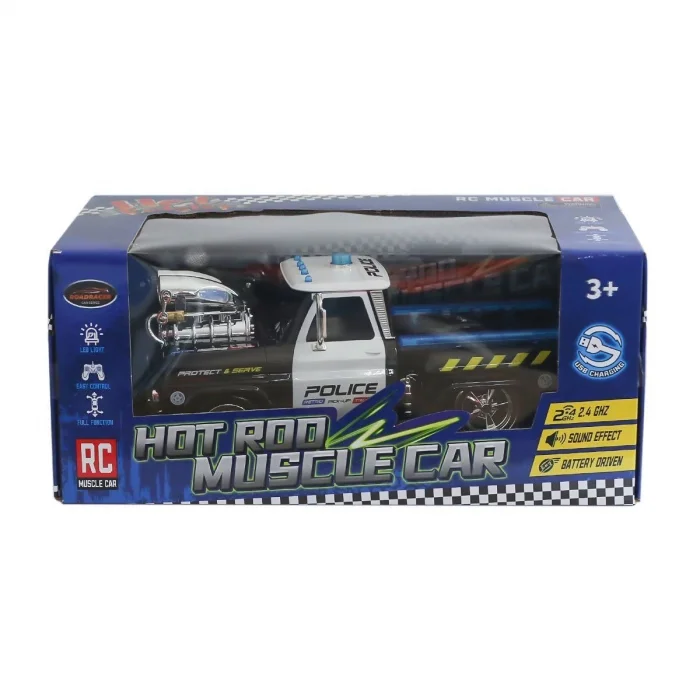 BUĞZ MK8129B Kumandalı Sesli Işıklı Polis Arabası 1:16