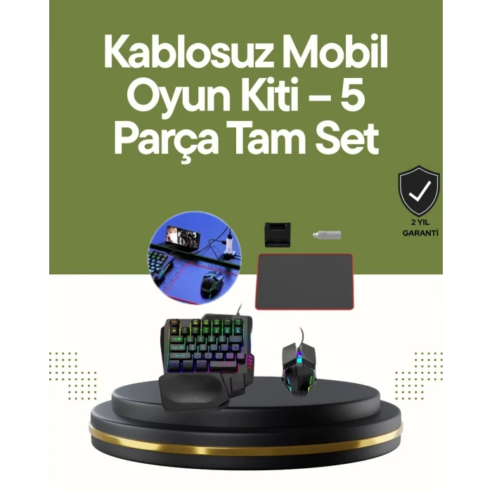  Mobilde Konsol Deneyimi – 5in1 Bluetooth Oyun Seti (iOS ve Android Uyumlu)