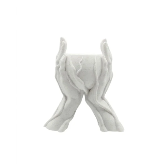 BUĞZ Modern Ev Dekoru İçin El Şeklinde 3D Baskı Dekoratif Saksı Vazo