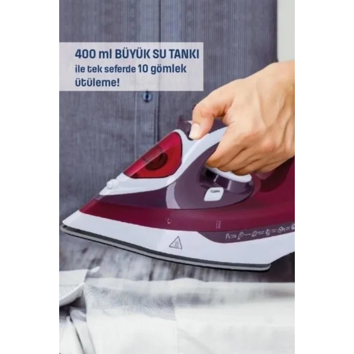  Modern Tasarım 2200W Dayanıklı Buharlı Seramik Kaplama Ütü