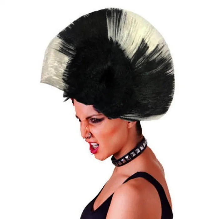 BUĞZ Mohican Mohawk Punk Peruk - 70 li 80 li Yıllar Peruk Model 5