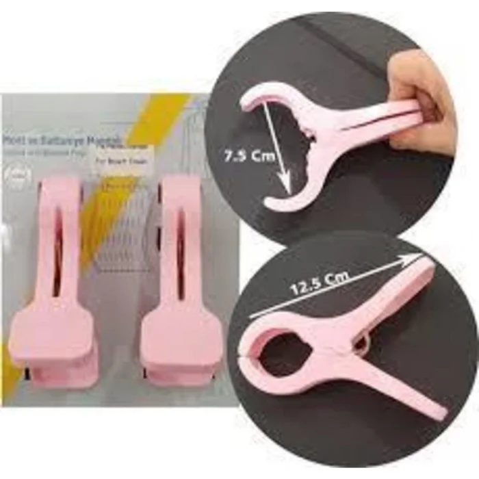 BUĞZ Mont - Battaniye Ve Plaj Havlusu  Mandalı- XL 2 Adet