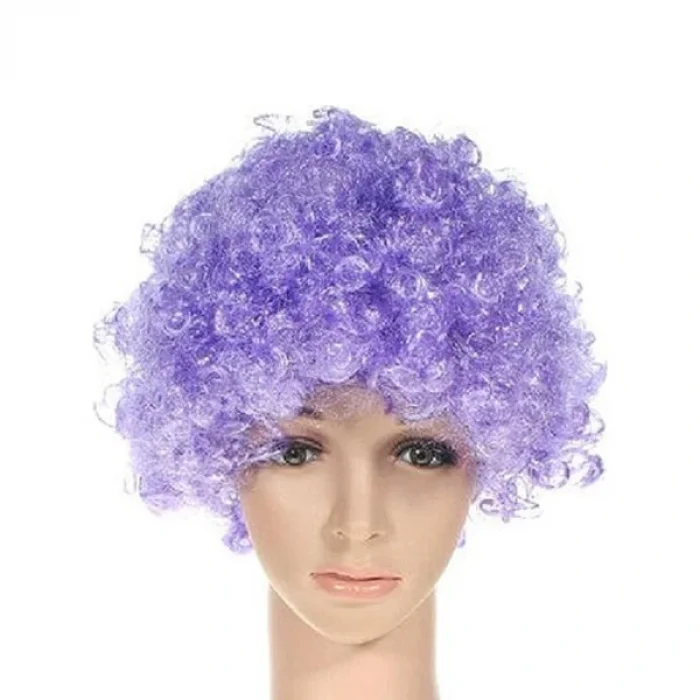 BUĞZ Mor Renkli Kıvırcık Peruk