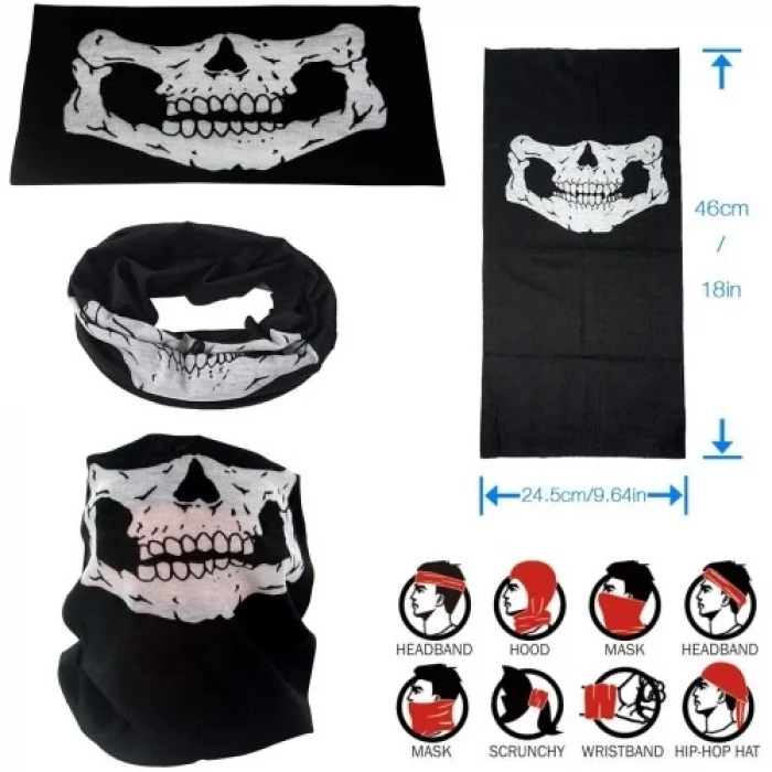 BUĞZ Motorcu Boyunluk Baf Buff Bandana 25x48 cm Model 7