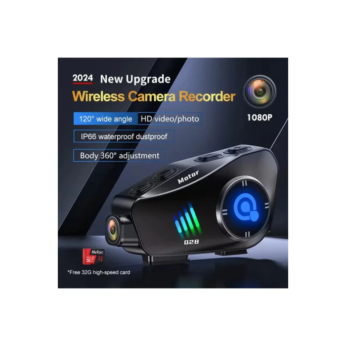 BUĞZ Motosiklet Bluetooth kask kulaklık kamera ses kontrolü 1080P video kayıt interkom 2 yıl garantili