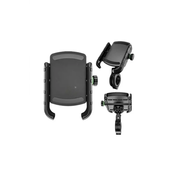 BUĞZ Motosiklet Gidon Ve Ayna Bağlantılı Motor Ve Bisiklet Uyumlu Telefon Tutucu 12-24w Hızlı Şarj