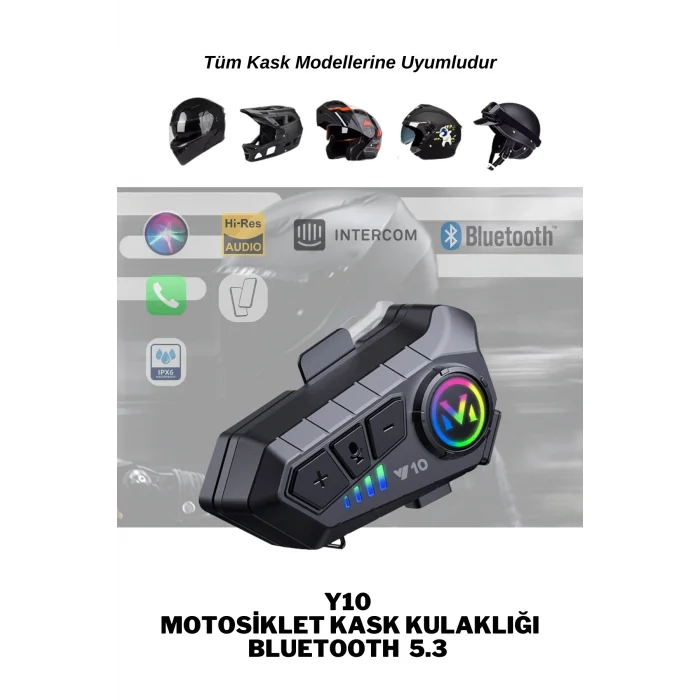 BUĞZ Motosiklet kask kulaklık Bluetooth 5.3 destekli intercom 2 yıl garantili Süresi Kategorisi