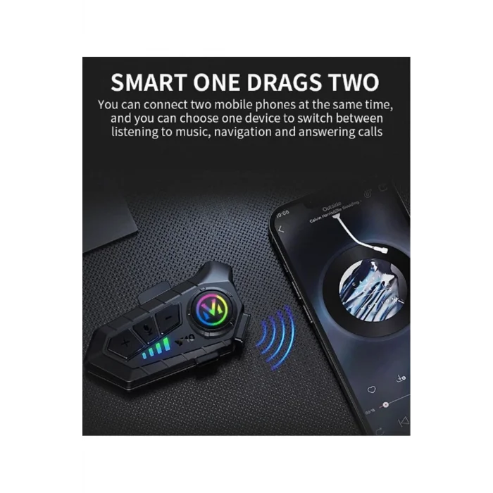 BUĞZ Motosiklet kask kulaklık bluetooth 5.3 intercom 2 yıl garantili - Oto Ses Görüntü Sistemleri