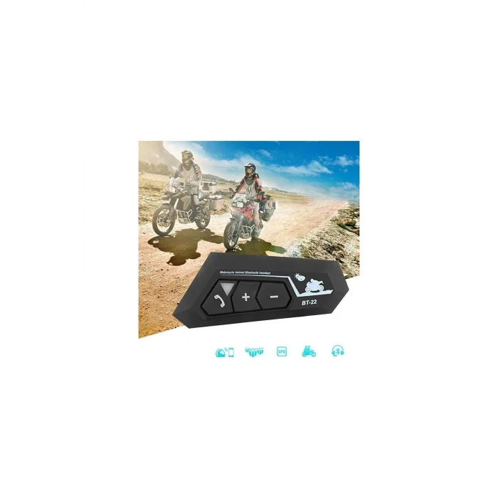 BUĞZ Motosiklet Kaskı için Şarj Edilebilir Bluetooth Intercom Kulaklığı ve Mikrofon Seti