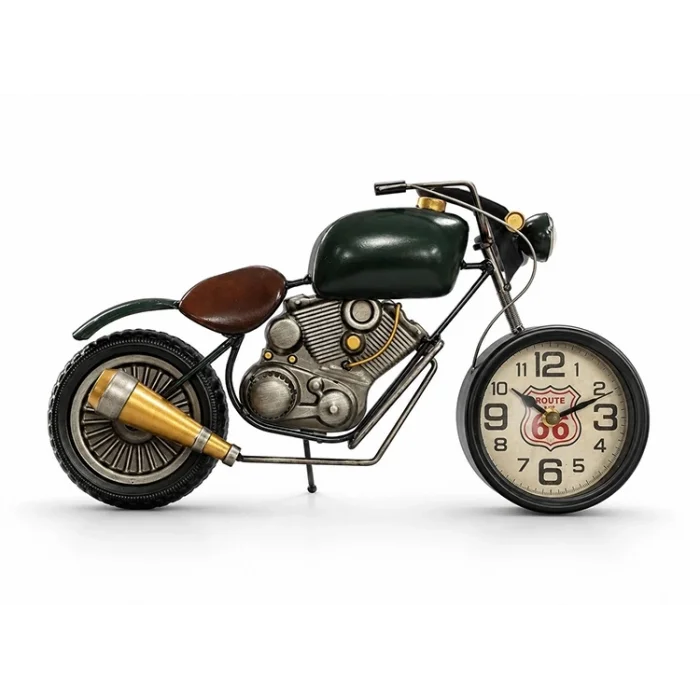 BUĞZ Motosiklet Tasarımlı Metal Duvar Saati Alk5790