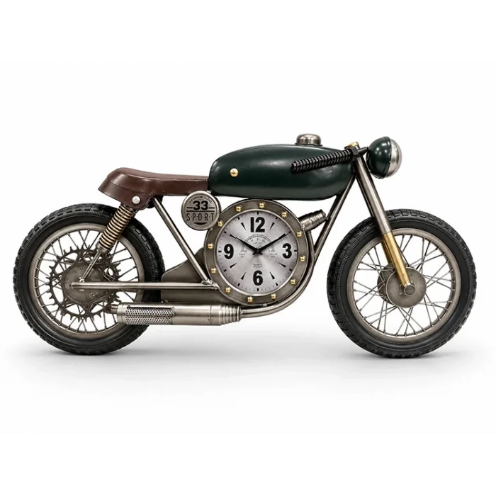 BUĞZ Motosiklet Tasarımlı Metal Duvar Saati Alk5792