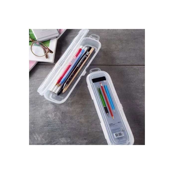 BUĞZ Multi Şeffaf Kapaklı Çanta İçi Saklama - Diş Fırçası - Makyaj Fırçası - Kalemlik Kutusu