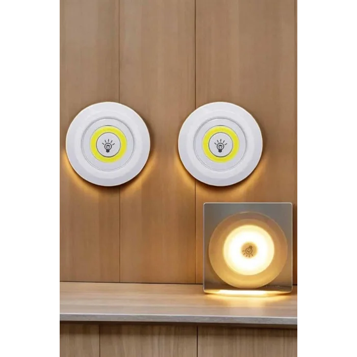 BUĞZ Mutfak Dolap Altı Işığı Uzaktan Kumandalı Yapışkanlı Kablosuz Pilli - Lisinya