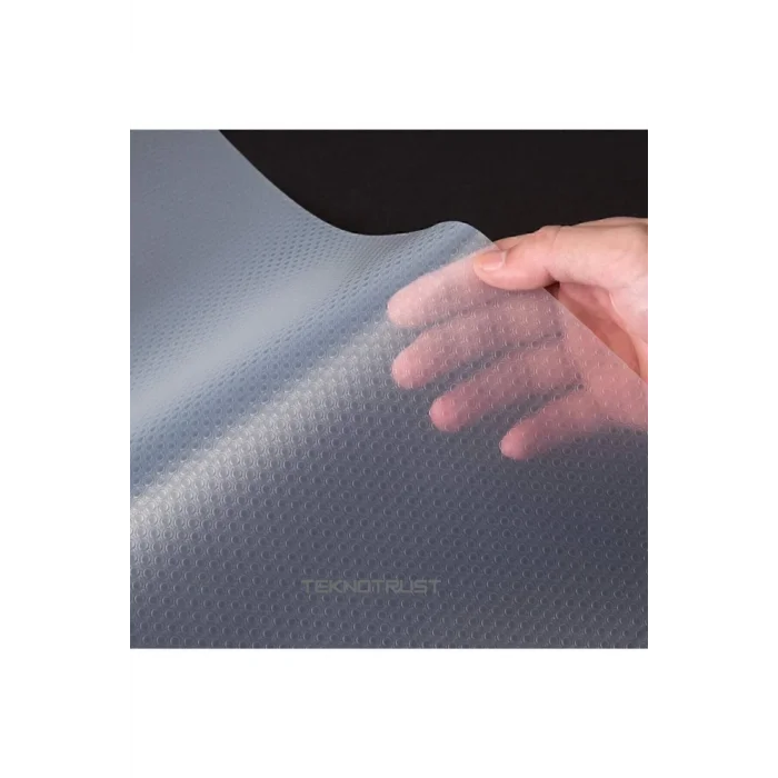  Mutfak Kaydırmaz Şeffaf Raflık Kaymaz Dolap Içi Çekmece Örtüsü Pvc 45x300 Cm Koruyucu Eva Kalın