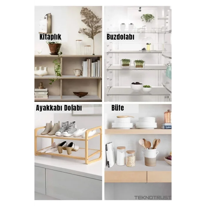  Mutfak Kaydırmaz Şeffaf Raflık Kaymaz Dolap Içi Çekmece Örtüsü Pvc 45x300 Cm Koruyucu Eva Kalın