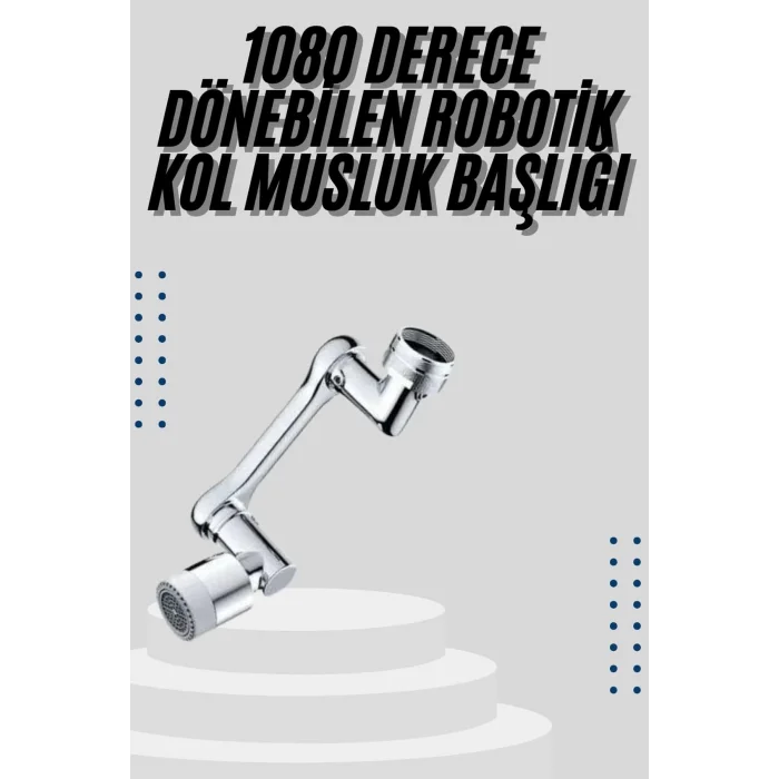  Mutfak Musluk Başlığı 1080 Derece Dönebilir Oynar Başlıklı Musluk Aparatı