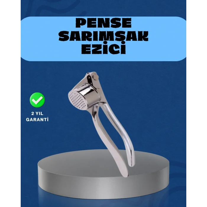 BUĞZ Mutfak Sarımsak Ezici Kaymaz Saplı Güçlü Mekanizma