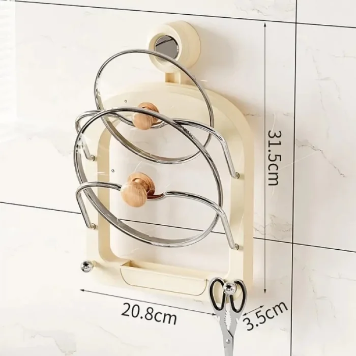  Mutfak Tava Tencere Kapak Tutucu Organizer Raf