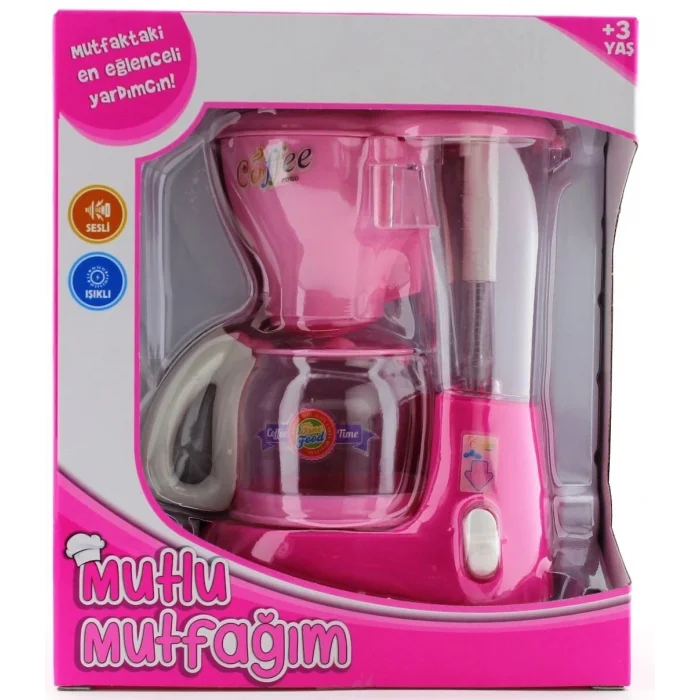 BUĞZ Mutlu Mutfağım Mini Kahve Makinasi Açık Pembe 0037