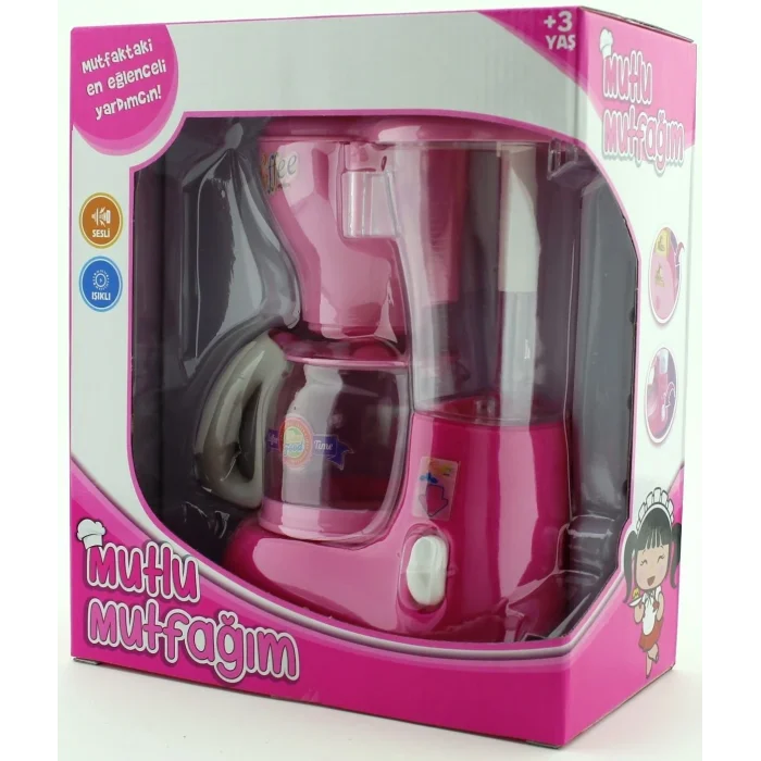 BUĞZ Mutlu Mutfağım Mini Kahve Makinasi Açık Pembe 0037