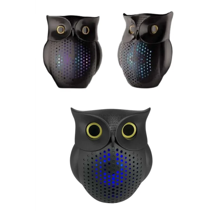  Müzik Çalar Bluetooth Hoparlör Speaker 5.0 Kablosuz Baykuş Görünümlü
