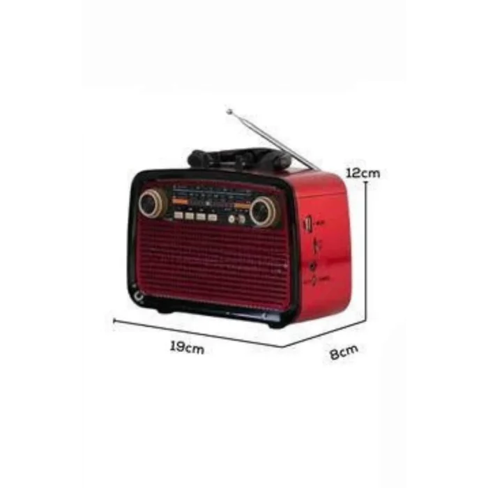  Müzik Kutusu Bluetooth Bağlantılı El Fenerli Nostaljik Tasarım Radyo