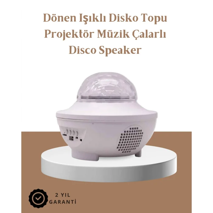 BUĞZ Müzik Ritimli Işık Değişimi & Dönen Dalga Efekti – Galaxy Projektör