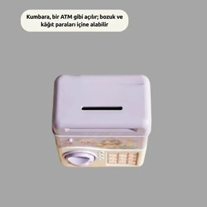 BUĞZ Müzikli Kumbara - Işıklı - Şifreli ATM Tasarımlı