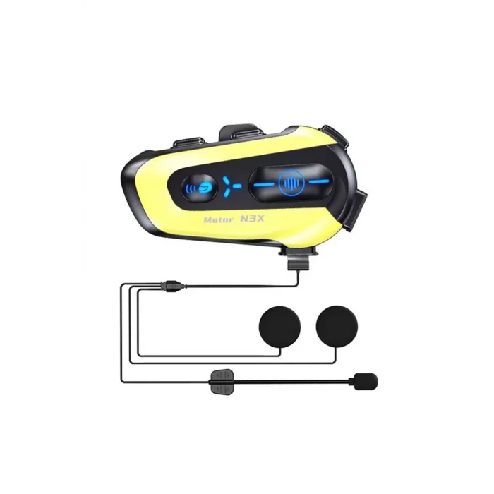 BUĞZ N3x Rgb Işıklı Intercom 3 Kişi Bağlantılı 1000mah Motosiklet Bluetooth Kulaklık Seti