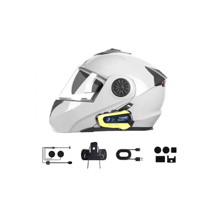 BUĞZ N3x Rgb Işıklı Intercom 3 Kişi Bağlantılı 1000mah Motosiklet Bluetooth Kulaklık Seti