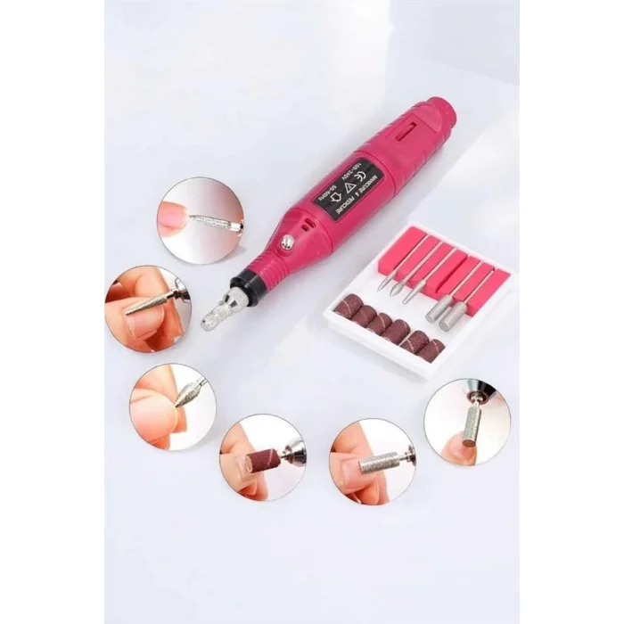  Nasır Temizleyici Manikür Pedikür Seti Elektrikli USB Girişli