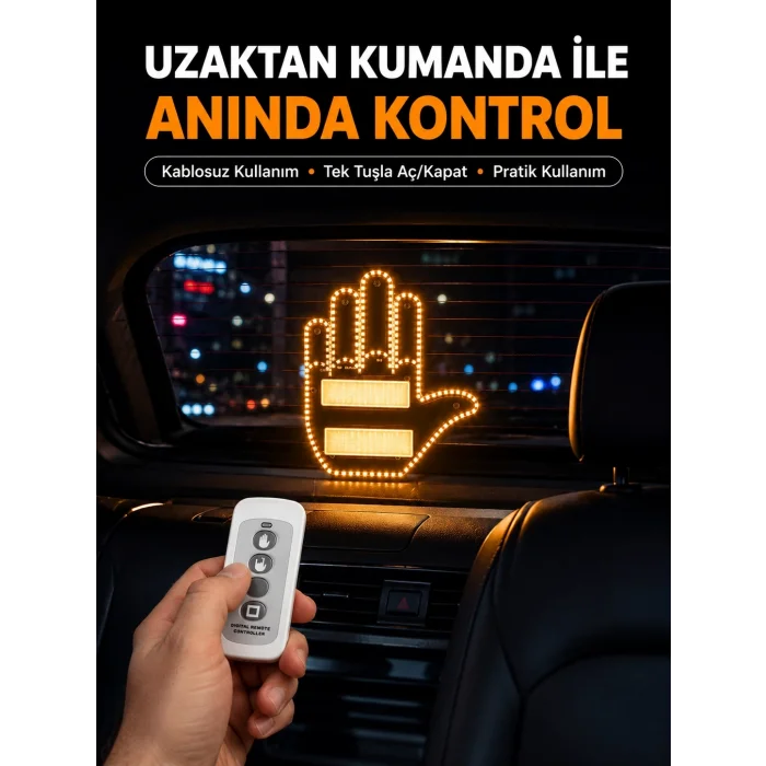 BUĞZ Naylon Bantlı Kolay Montajlı Araç Jest Işığı