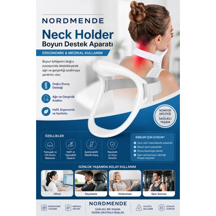 BUĞZ Neck Holder Boyun Destek Aparatı | Ergonomik & Medikal Kullanım