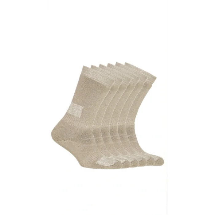 OIL COMPANY BUĞZ NEFES ALABİLİR KUMAŞ UNİSEX KUM TERMAL ÇORAP 6LI (6ÇİFT)