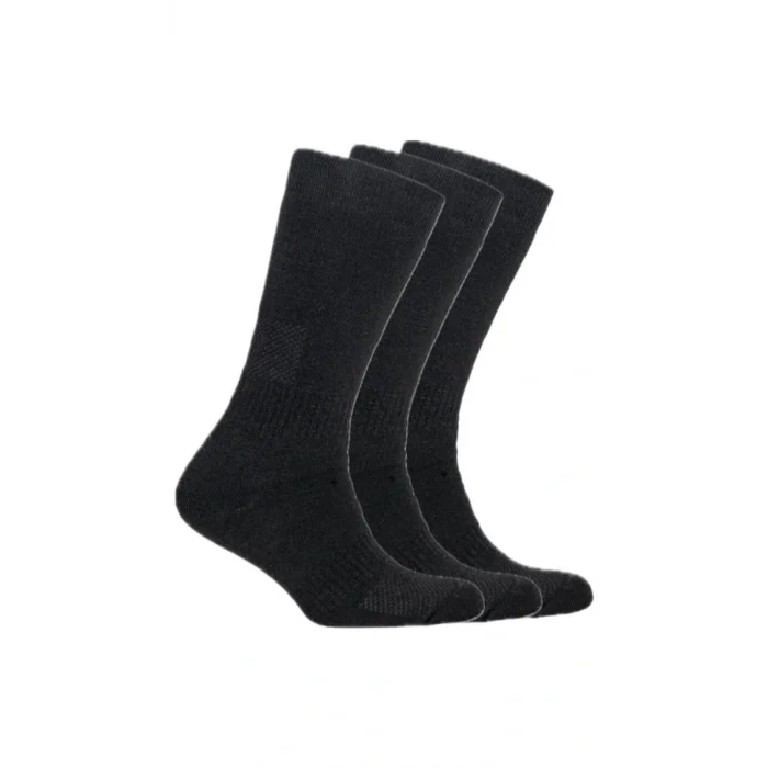 OIL COMPANY BUĞZ NEFES ALABİLİR KUMAŞ UNİSEX SİYAH TERMAL ÇORAP 3LÜ (3ÇİFT)