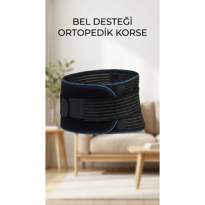 BUĞZ Nefes Alabilir Unisex Ayarlanabilir Ortopedik Bel Destek Korsesi