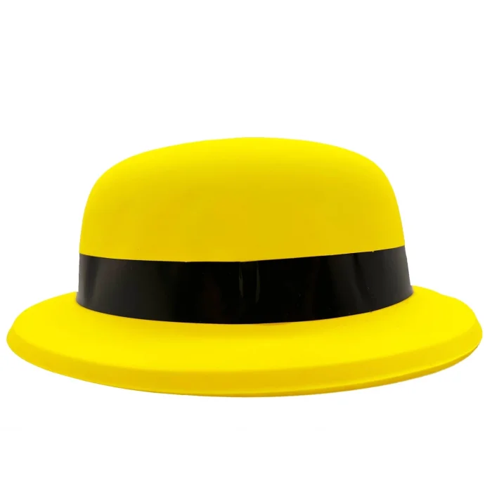  Neon Partisi Sarı Renk Melon Plastik Parti Şapkası