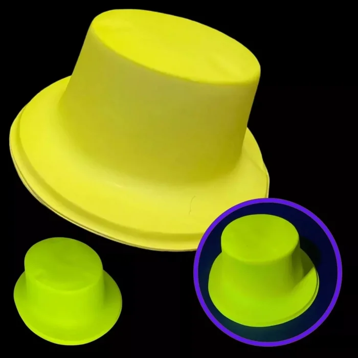 BUĞZ Neon Partisi Sarı Renk Plastik Fötr Şapka