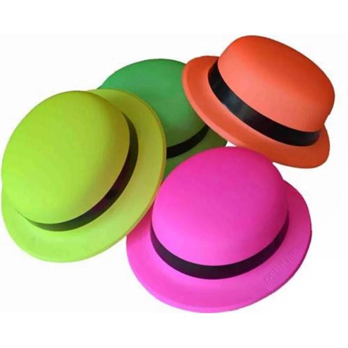 BUĞZ Neon Partisi Turuncu Renk Melon Plastik Parti Şapkası - Lisinya