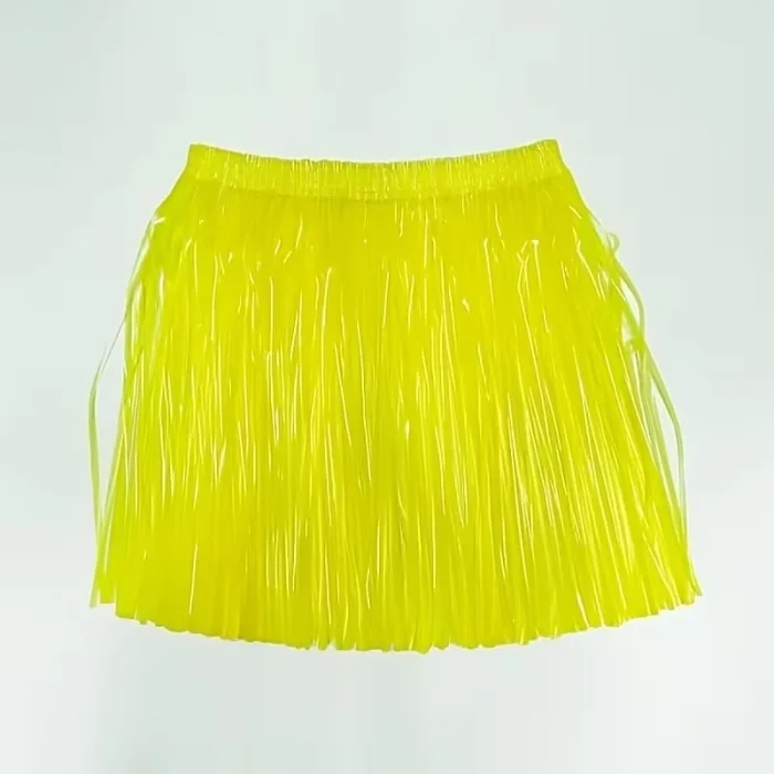 BUĞZ Neon Sarı Hawaii Parti Eteği 40 Cm Bx40