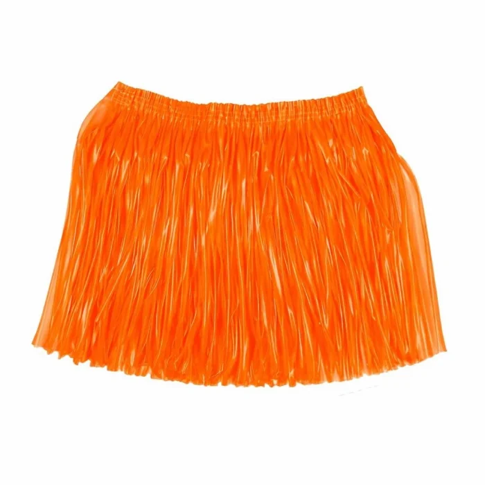 BUĞZ Neon Turuncu Hawaii Parti Eteği 40 cm