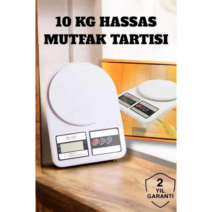 BUĞZ Net LCD Ekran ve Otomatik Kapanma Özelliği ile Uzun Ömürlü Dijital Mutfak Tartısı
