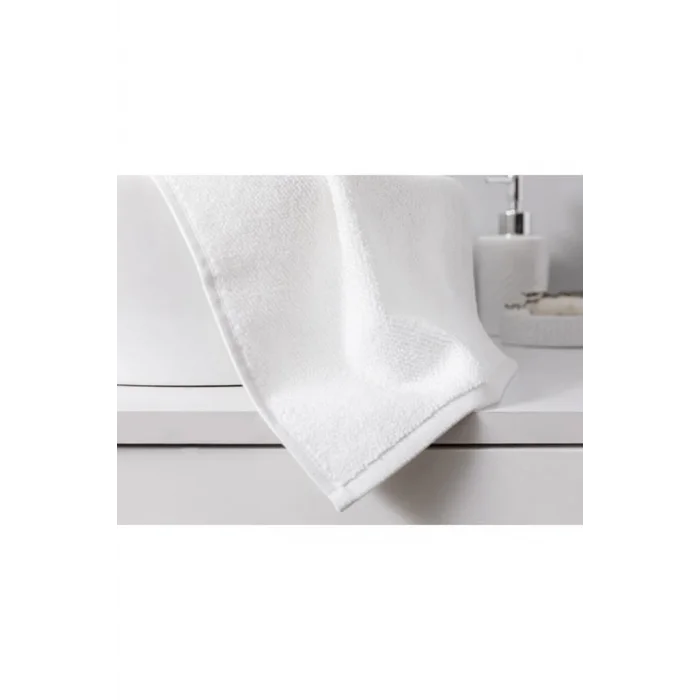  Nevresim Dünyası Otel Tipi 6lı 50x90 Yüz Havlusu Beyaz