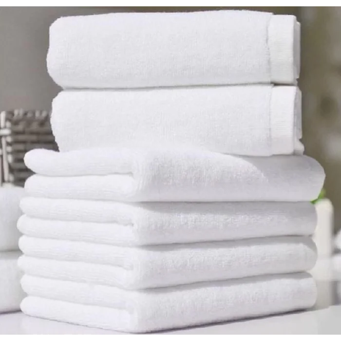  Nevresim Dünyası Otel Tipi 6lı 50x90 Yüz Havlusu Beyaz